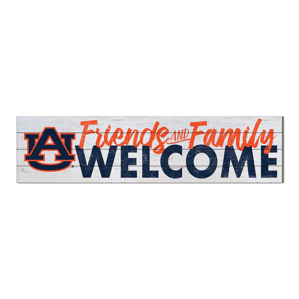 40x10 Sign Friends Family Welcome Auburn Tigers