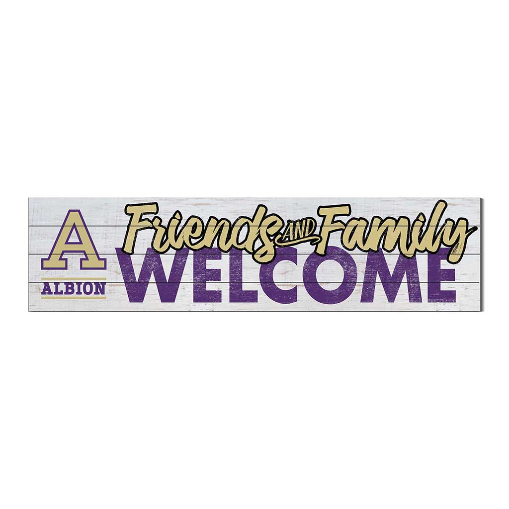 40x10 Sign Friends Family Welcome Albion College Britons