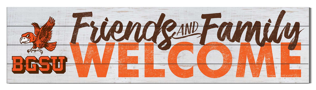 40x10 Sign Friends Family Welcome Bowling Green Falcons Vault Logo