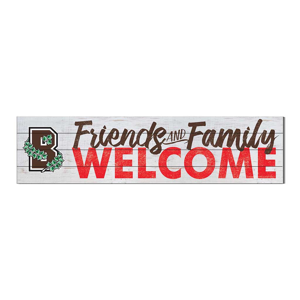 40x10 Sign Friends Family Welcome Brown Bears