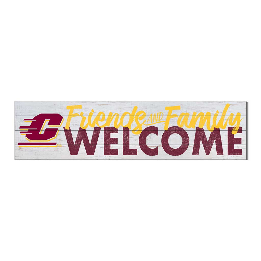 40x10 Sign Friends Family Welcome Central Michigan Chippewas