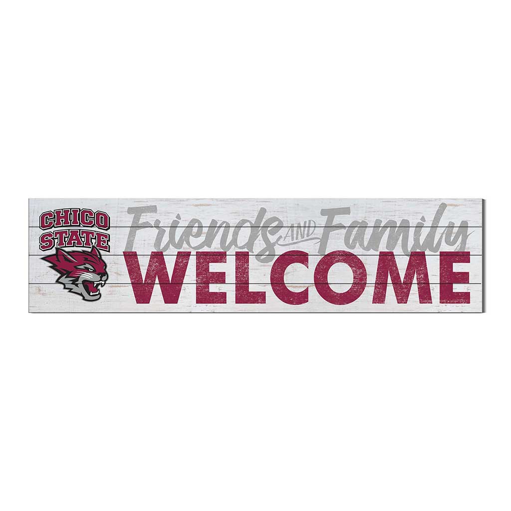 40x10 Sign Friends Family Welcome California State University - Chico Wildcats