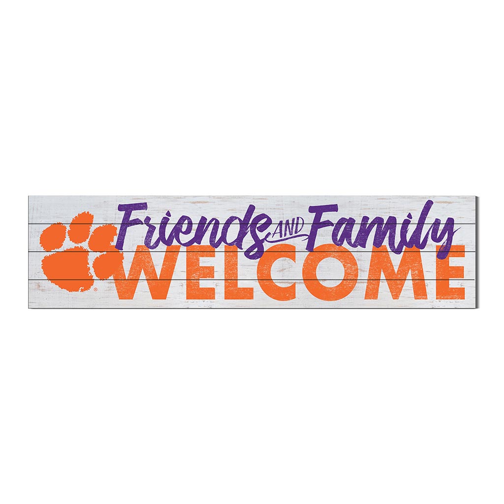 40x10 Sign Friends Family Welcome Clemson Tigers