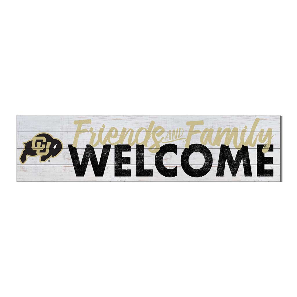 40x10 Sign Friends Family Welcome Colorado (Boulder) Buffaloes