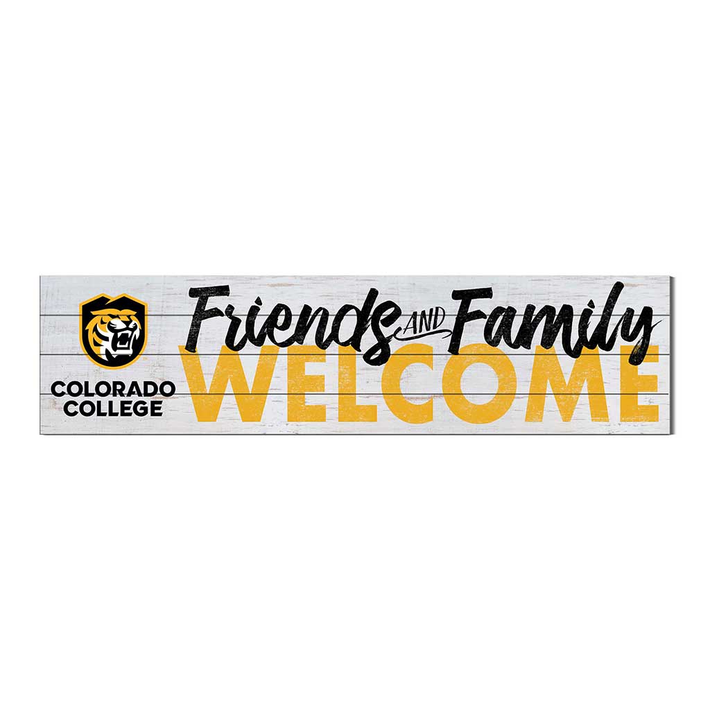 40x10 Sign Friends Family Welcome Colorado College Tigers