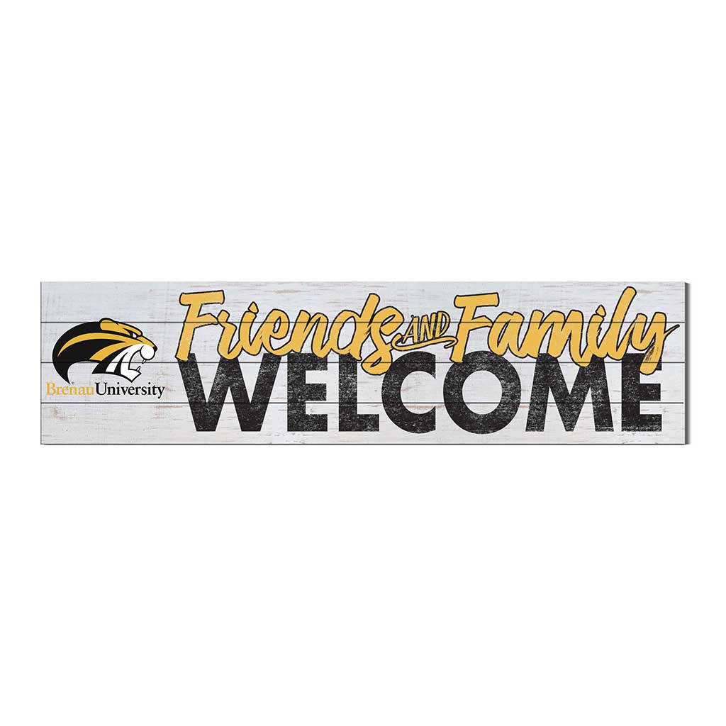 40x10 Sign Friends Family Welcome Brenau University Golden Tigers