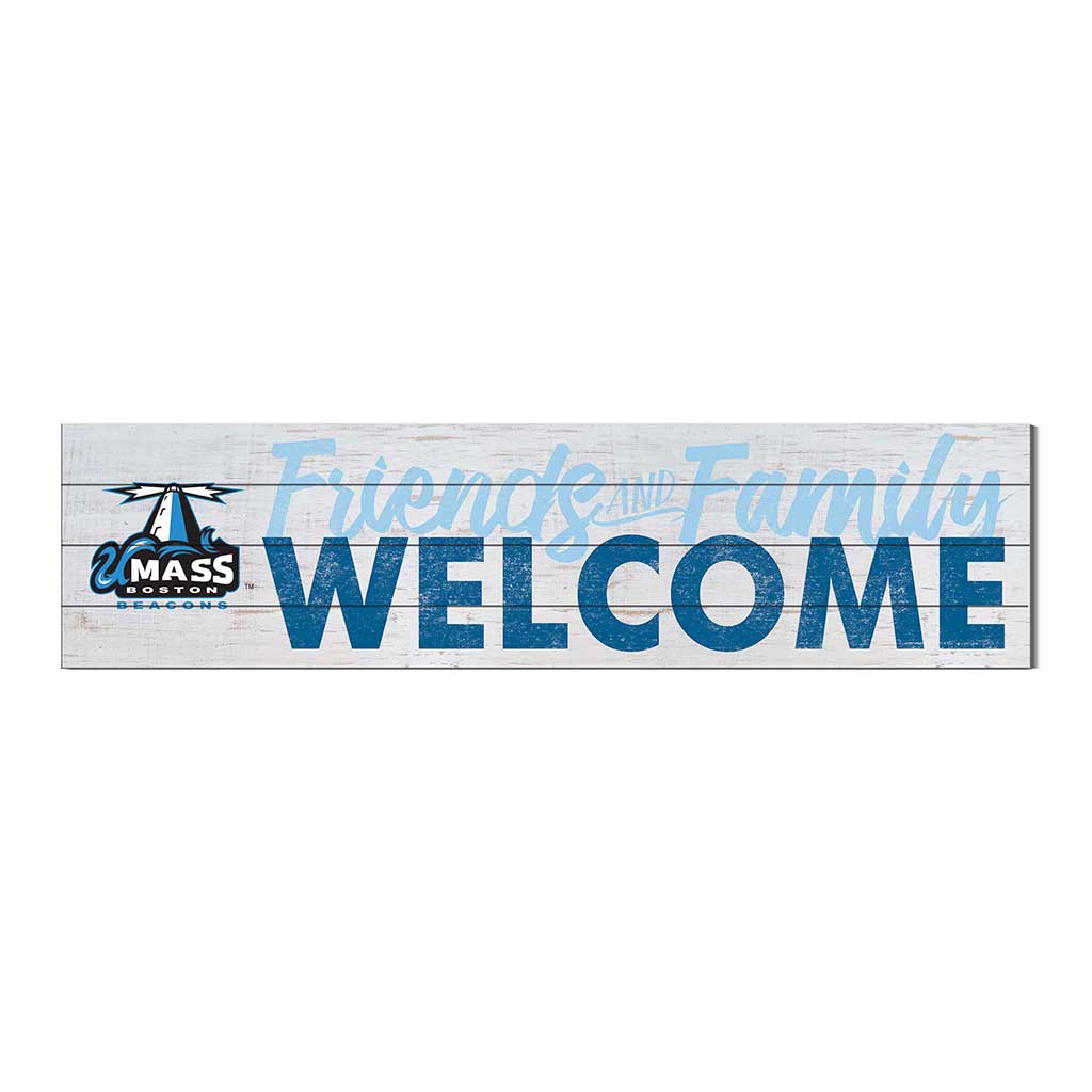 40x10 Sign Friends Family Welcome UMASS Boston Beacons