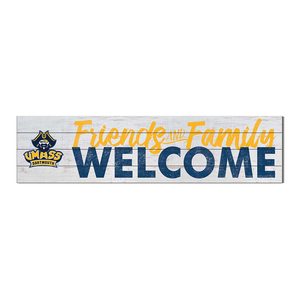 40x10 Sign Friends Family Welcome UMASS Dartmouth Corsairs