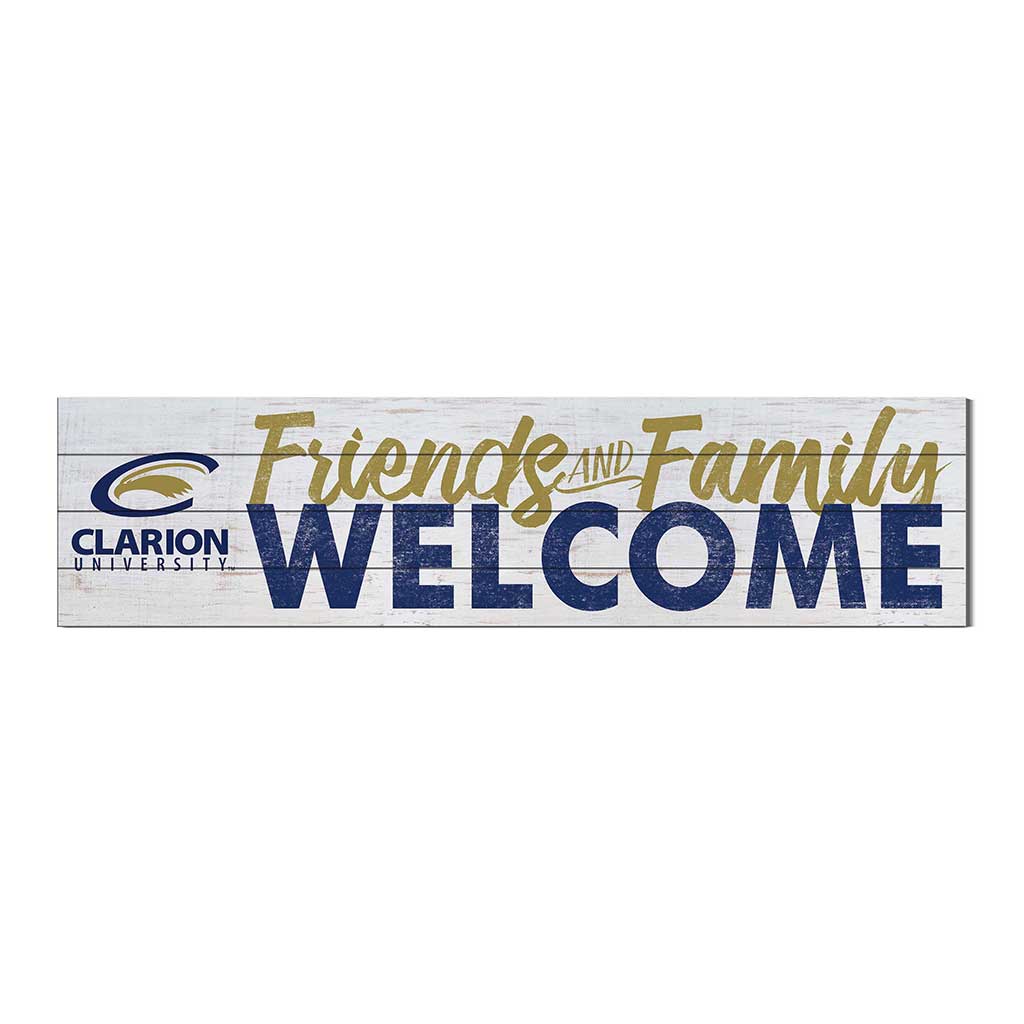 40x10 Sign Friends Family Welcome Clarion University Eagles