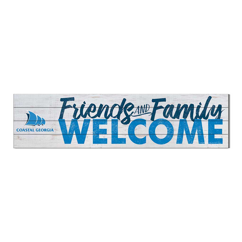 40x10 Sign Friends Family Welcome College of Coastal Georgia Mariners