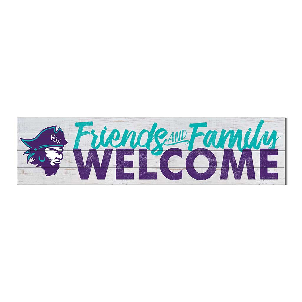 40x10 Sign Friends Family Welcome Florida Southwestern State Buccaneers