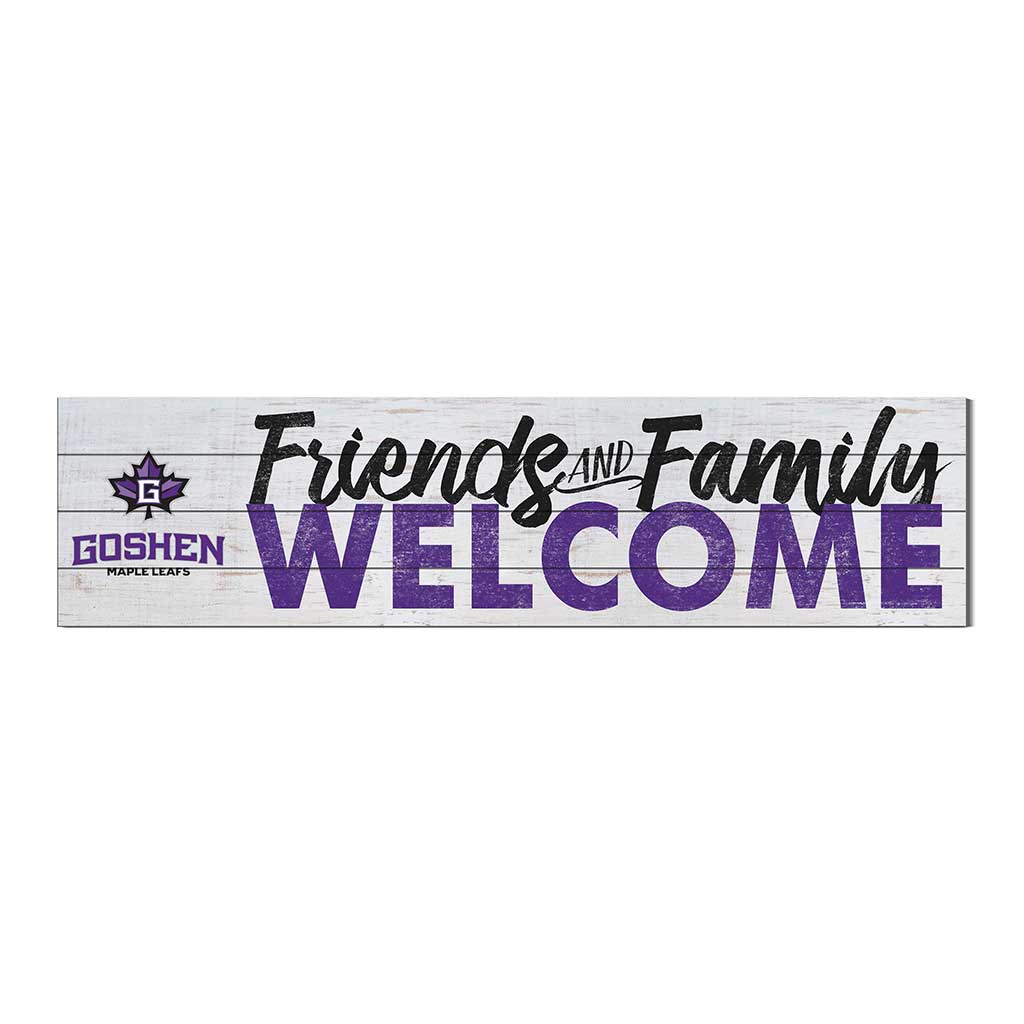 40x10 Sign Friends Family Welcome Goshen College Maple Leafs