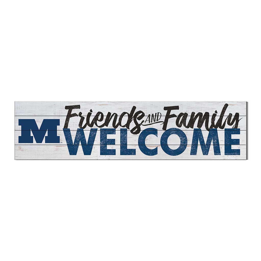 40x10 Sign Friends Family Welcome Millikin University Big Blue