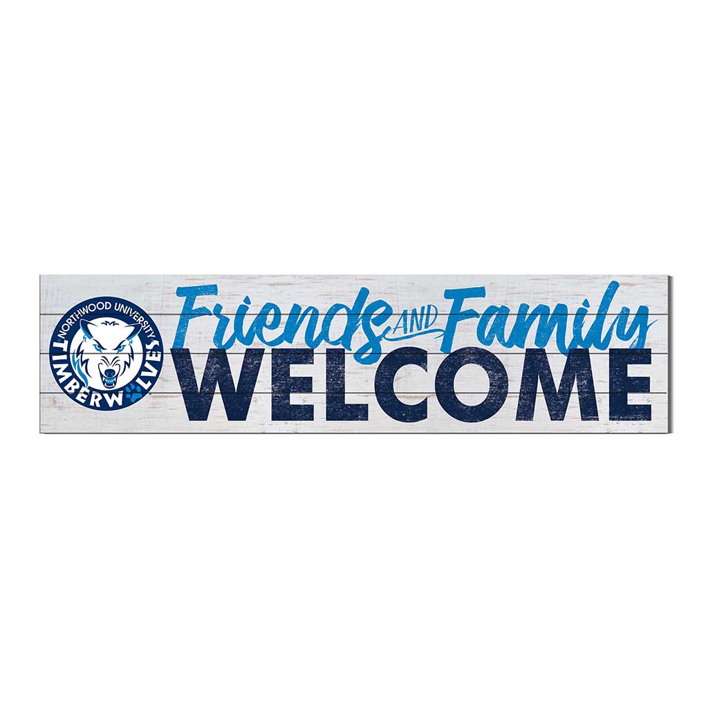 40x10 Sign Friends Family Welcome Northwood University Wolves