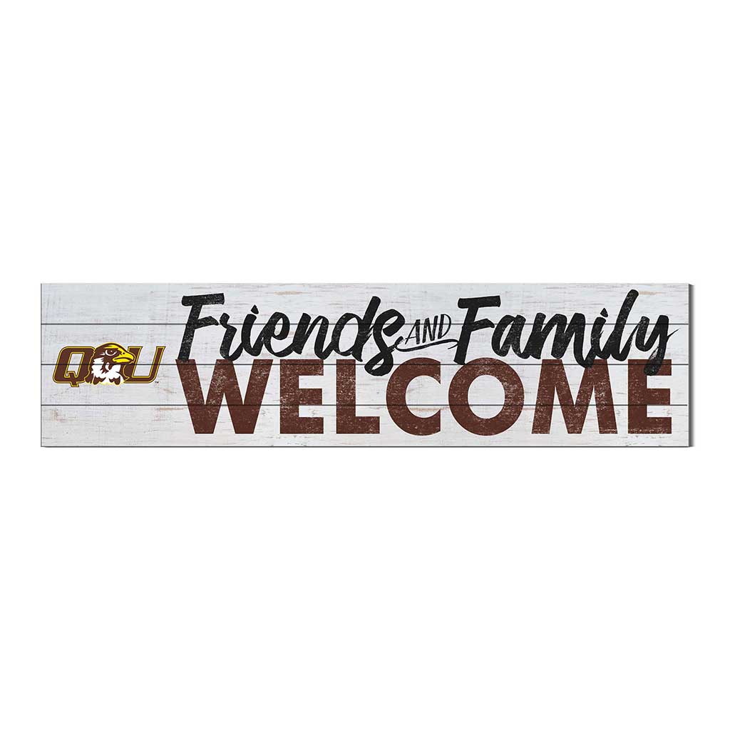 40x10 Sign Friends Family Welcome Quincy University Hawks