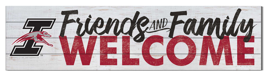 40x10 Sign Friends Family Welcome University of Indianapolis Greyhounds