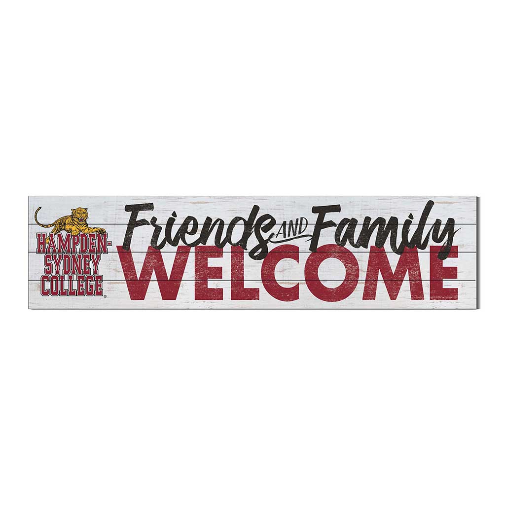 40x10 Sign Friends Family Welcome Hampden-Sydney College Tigers