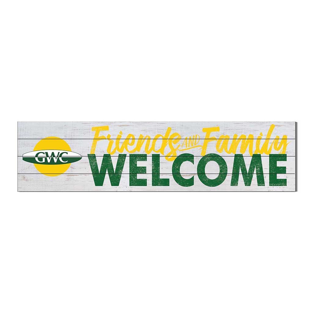 40x10 Sign Friends Family Welcome Golden West Coast College Rustlers