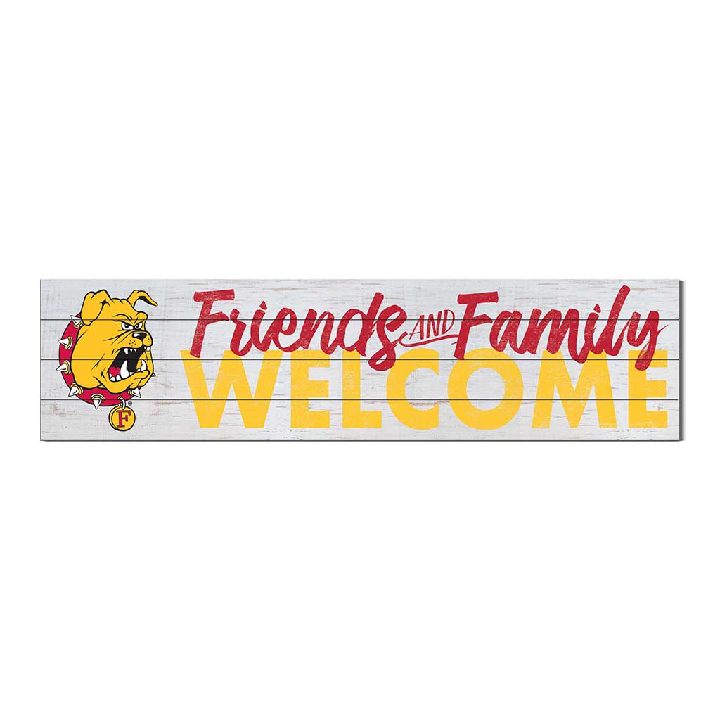 40x10 Sign Friends Family Welcome Ferris State Bulldogs