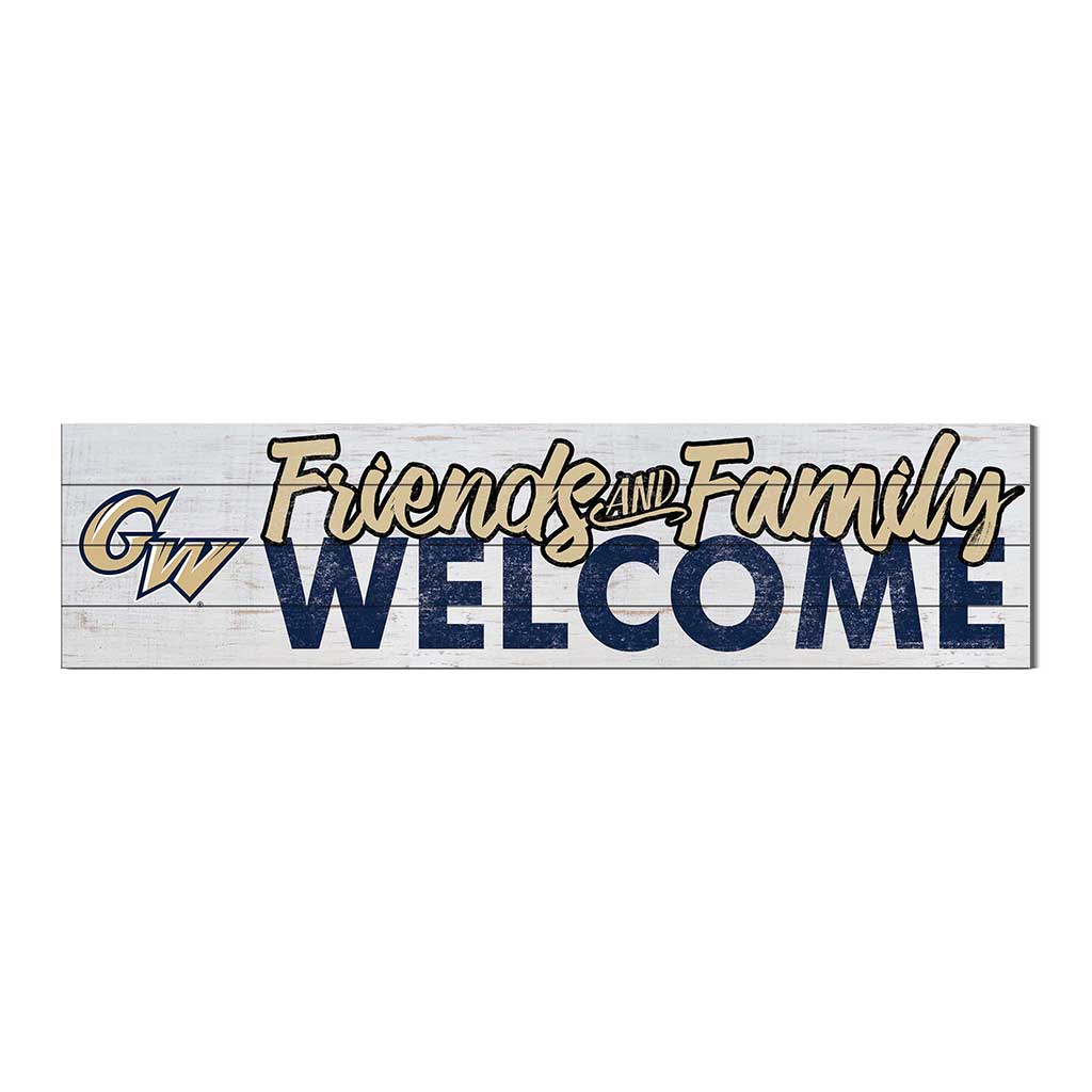 40x10 Sign Friends Family Welcome George Washington Univ Colonials