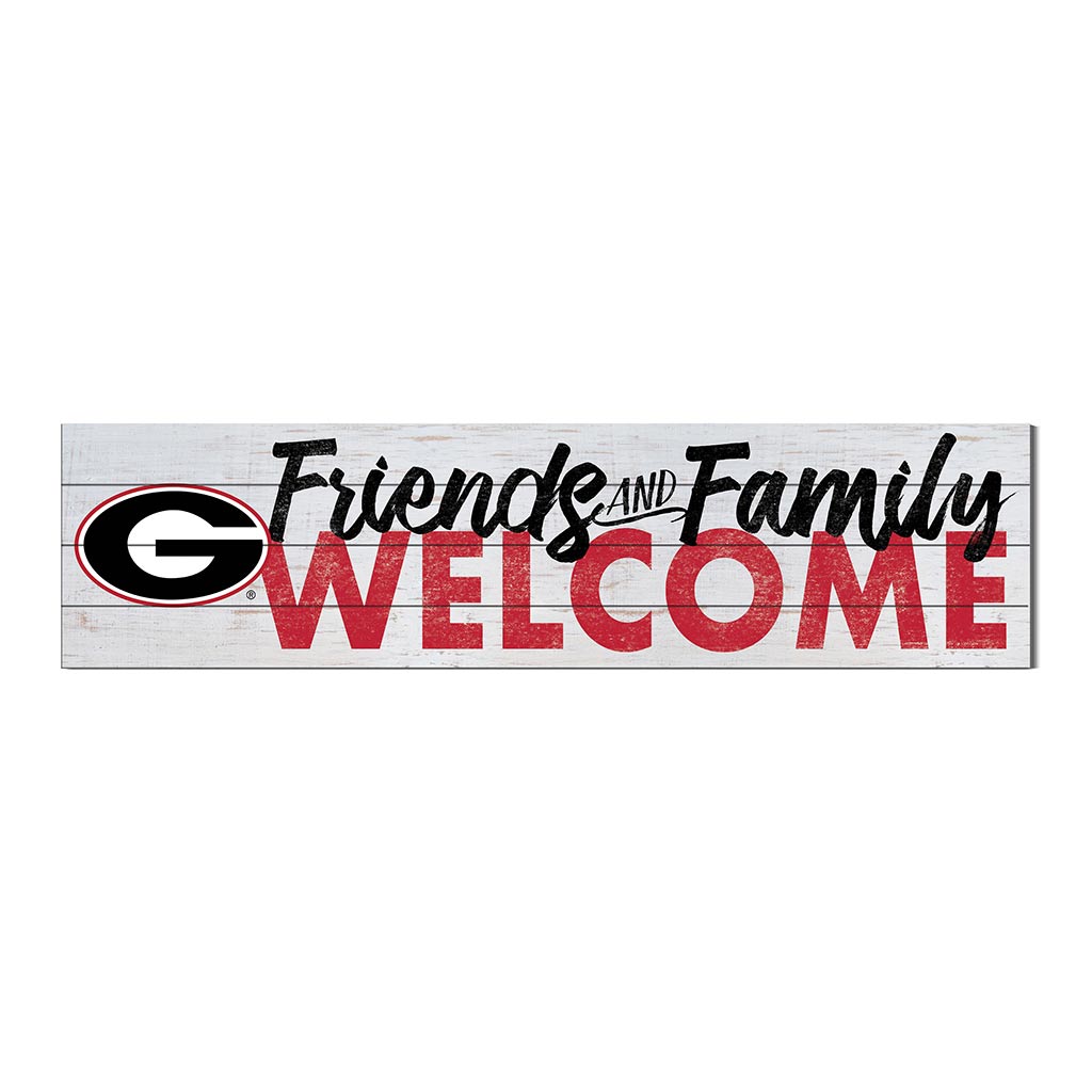 40x10 Sign Friends Family Welcome Georgia Bulldogs