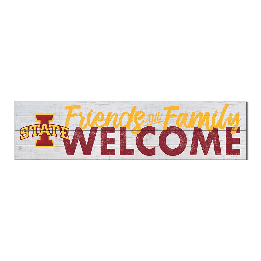 40x10 Sign Friends Family Welcome Iowa State Cyclones