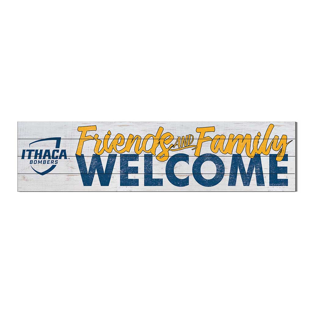 40x10 Sign Friends Family Welcome Ithaca College Bombers