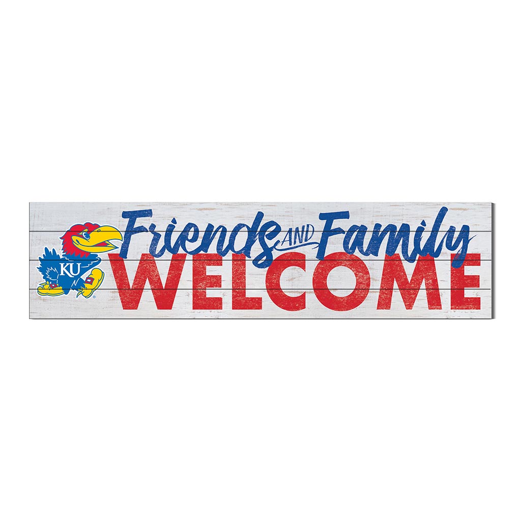 40x10 Sign Friends Family Welcome Kansas Jayhawks