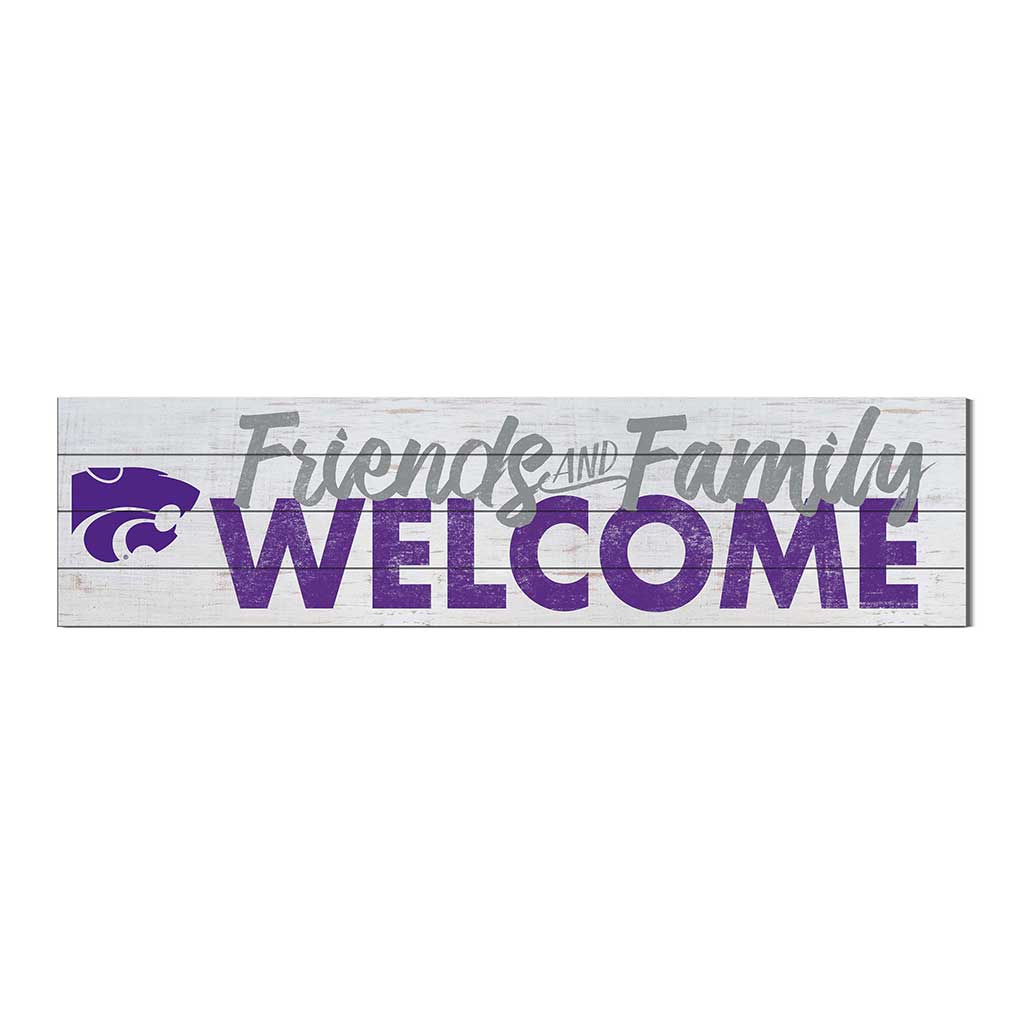 40x10 Sign Friends Family Welcome Kansas State Wildcats