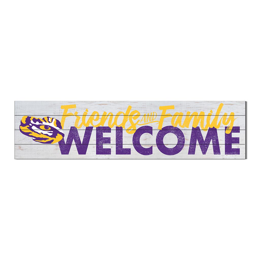 40x10 Sign Friends Family Welcome LSU Fighting Tigers