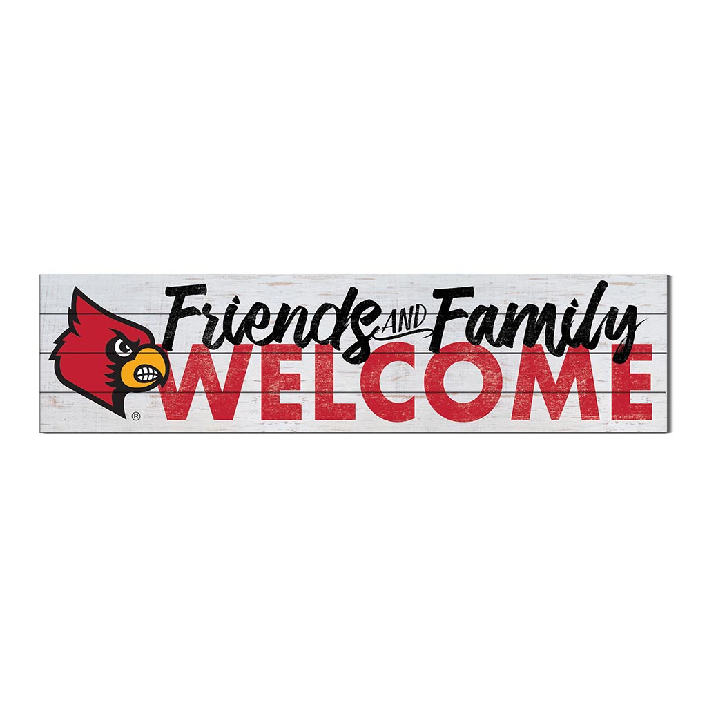 40x10 Sign Friends Family Welcome Louisville Cardinals