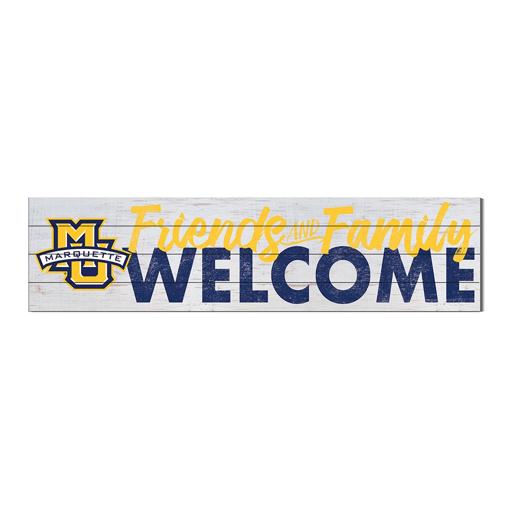 40x10 Sign Friends Family Welcome Marquette Golden Eagles