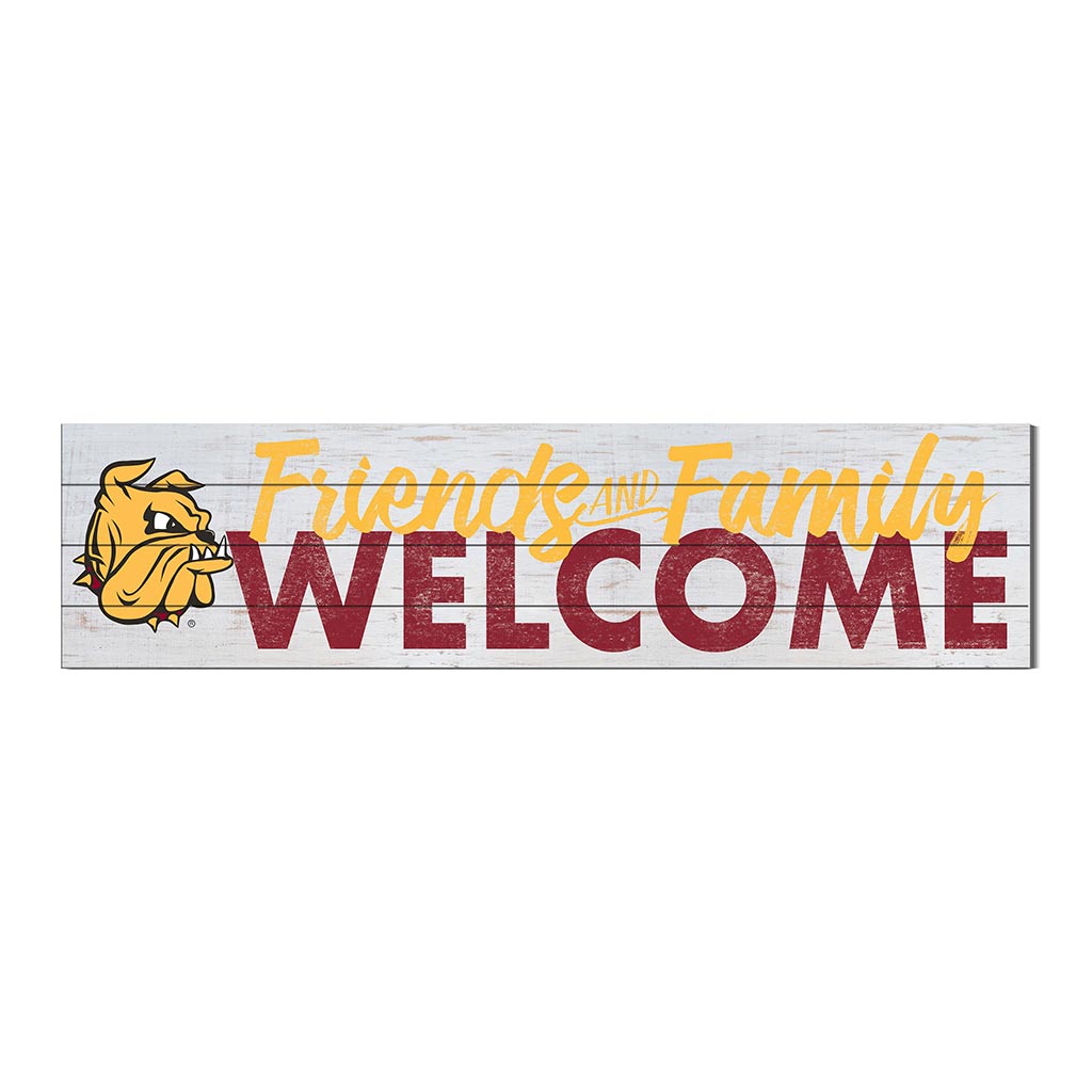 40x10 Sign Friends Family Welcome Minnesota (Duluth) Bulldogs