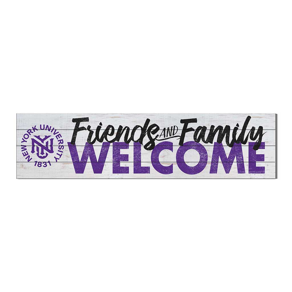 40x10 Sign Friends Family Welcome New York University Violets