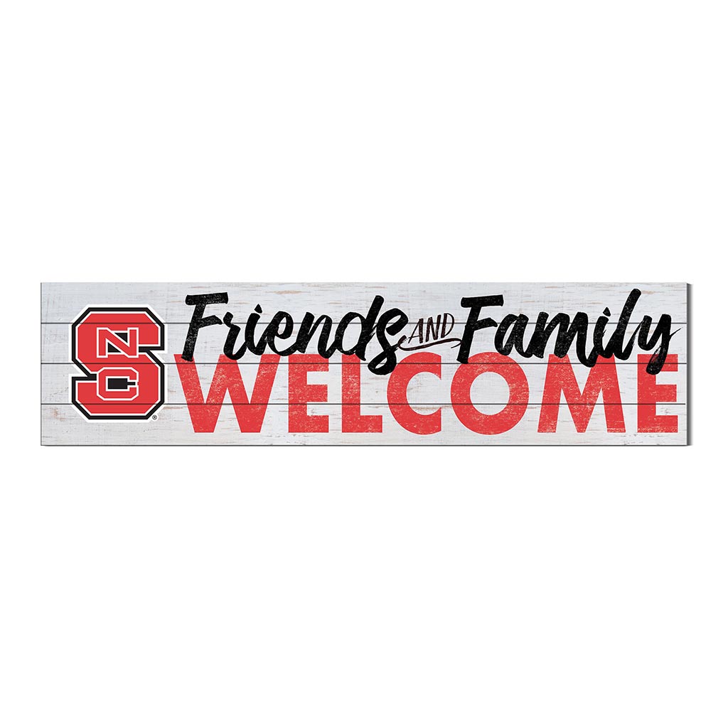 40x10 Sign Friends Family Welcome North Carolina State Wolfpack