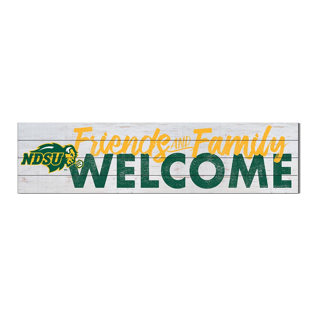 40x10 Sign Friends Family Welcome North Dakota State Bison