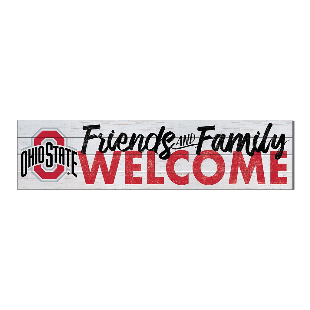 40x10 Sign Friends Family Welcome Ohio State Buckeyes