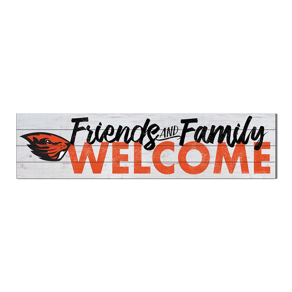 40x10 Sign Friends Family Welcome Oregon State Beavers