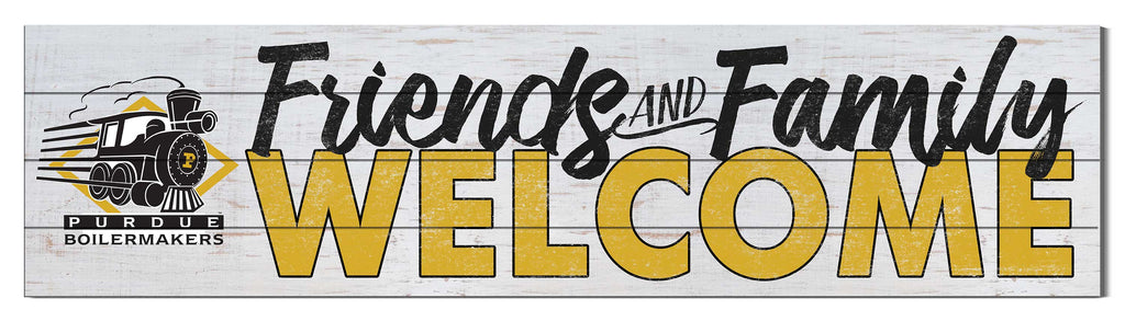 40x10 Sign Friends Family Welcome Purdue Vault Boilermakers