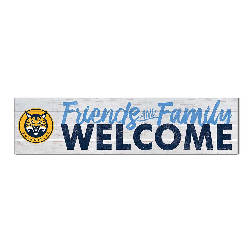 40x10 Sign Friends Family Welcome Quinnipiac Bobcats