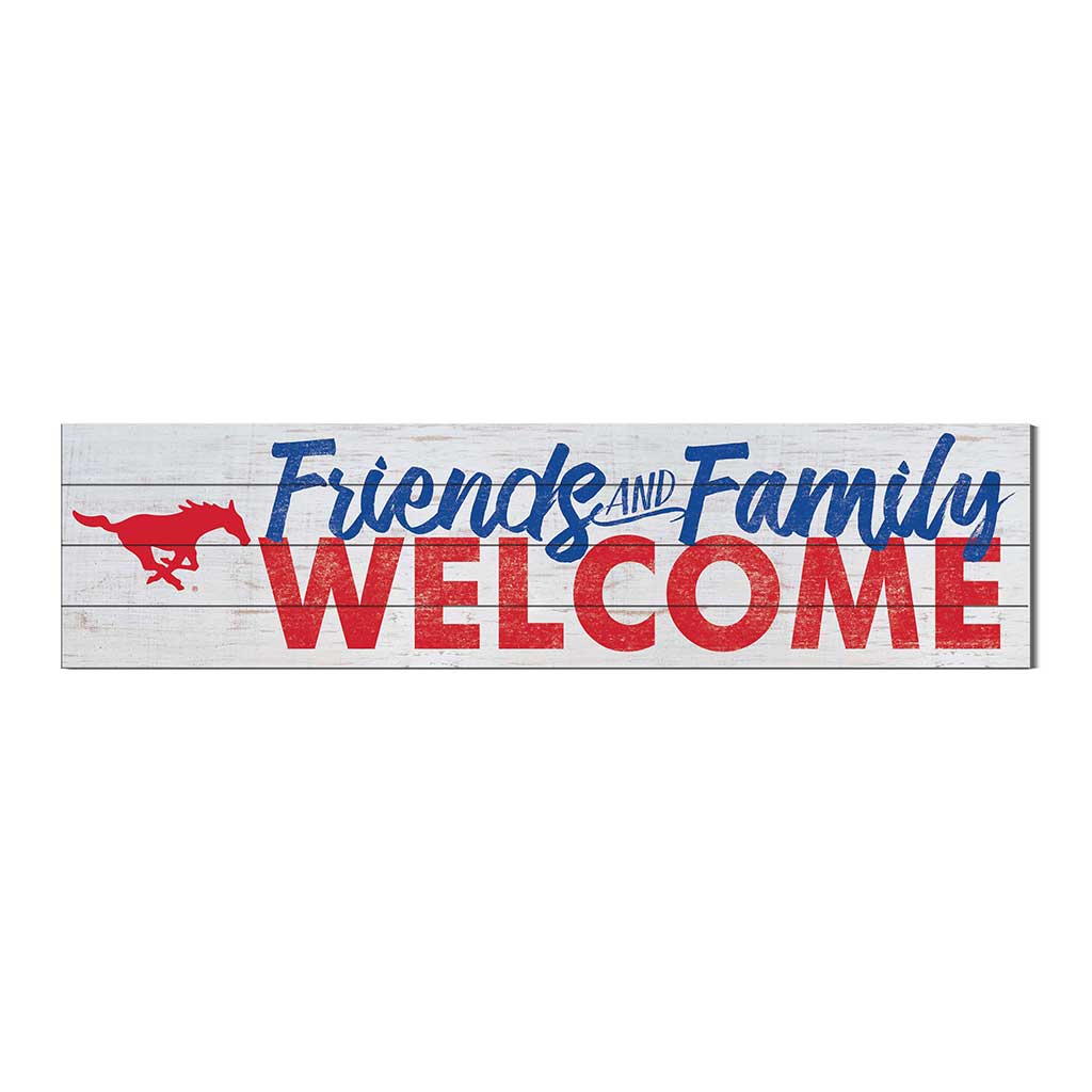 40x10 Sign Friends Family Welcome Southern Methodist Mustangs