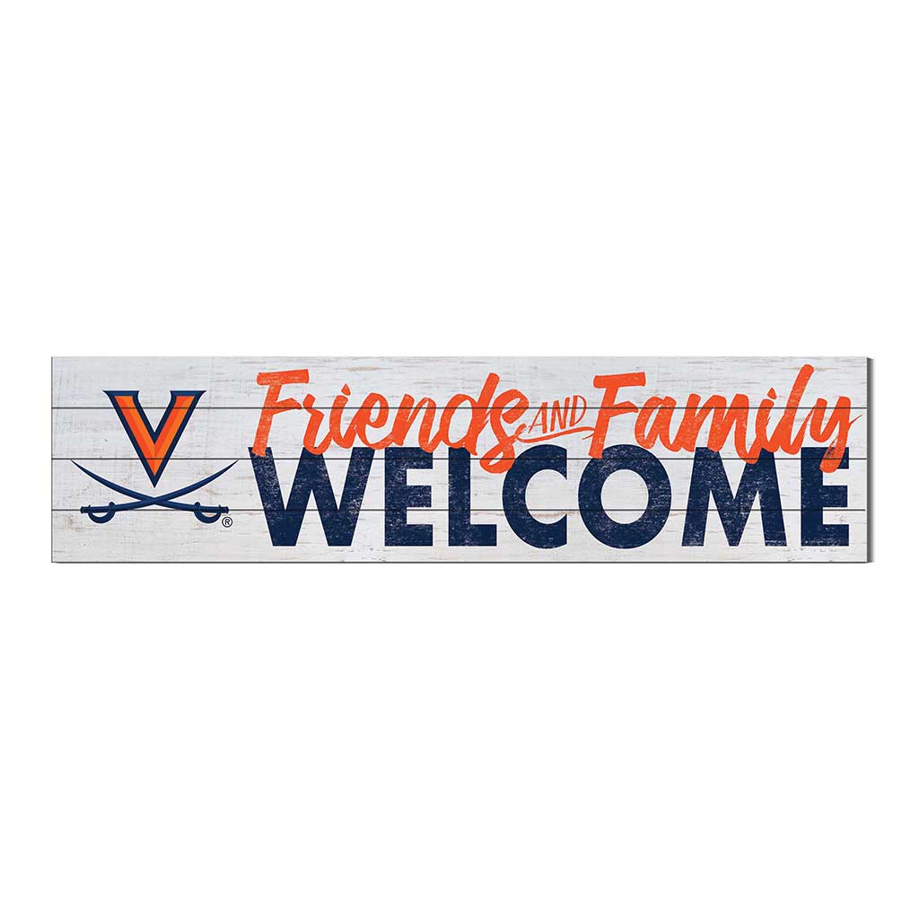 40x10 Sign Friends Family Welcome Virginia Cavaliers