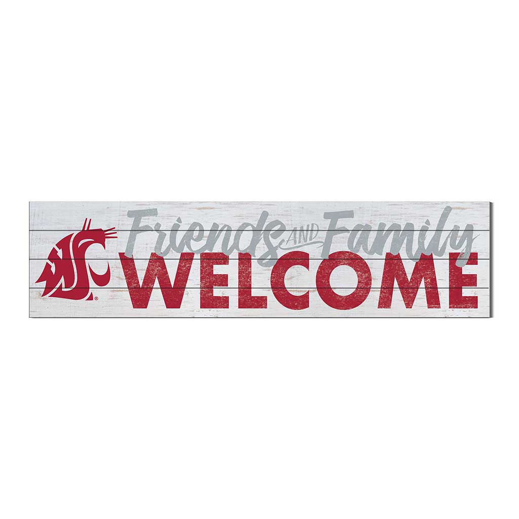 40x10 Sign Friends Family Welcome Washington State Cougars