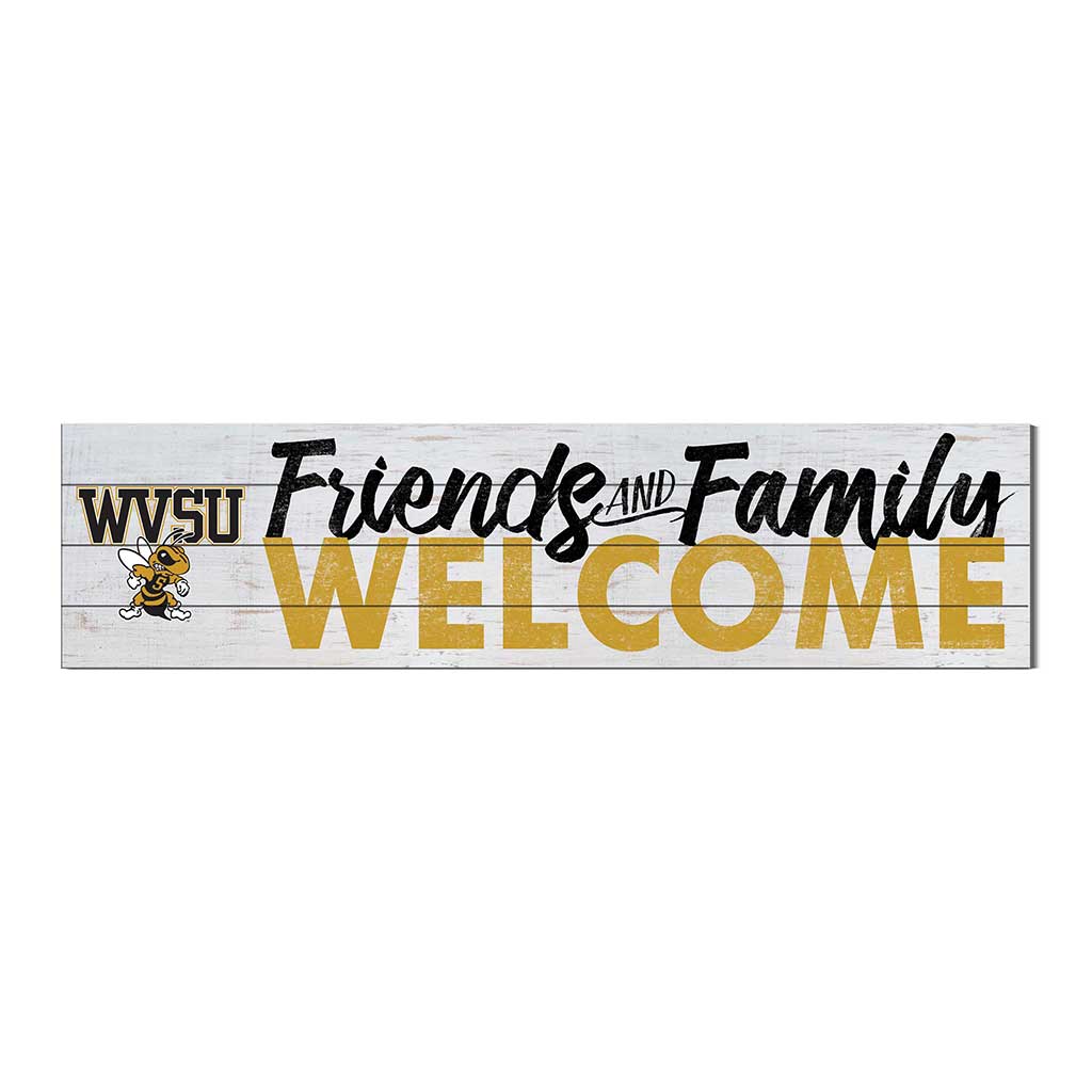 40x10 Sign Friends Family Welcome West Virginia State Yellow Jackets