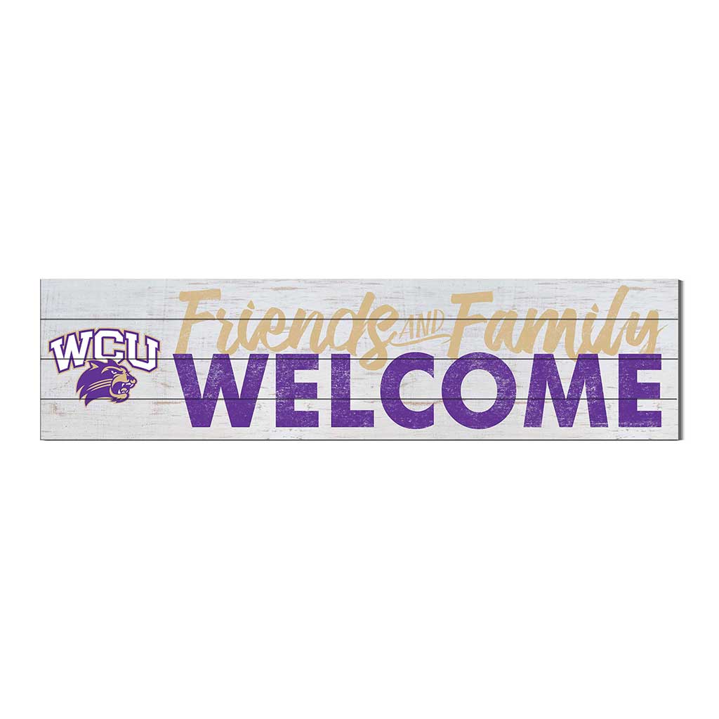 40x10 Sign Friends Family Welcome Western Carolina Catamounts