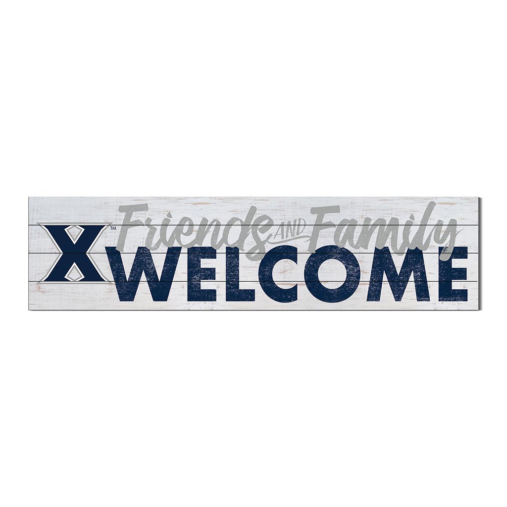 40x10 Sign Friends Family Welcome Xavier Ohio Musketeers