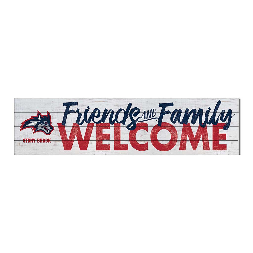 40x10 Sign Friends Family Welcome Stony Brook Seawolves