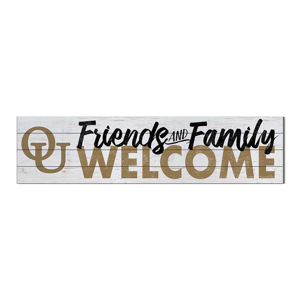 40x10 Sign Friends Family Welcome Oakland University Golden Grizzlies