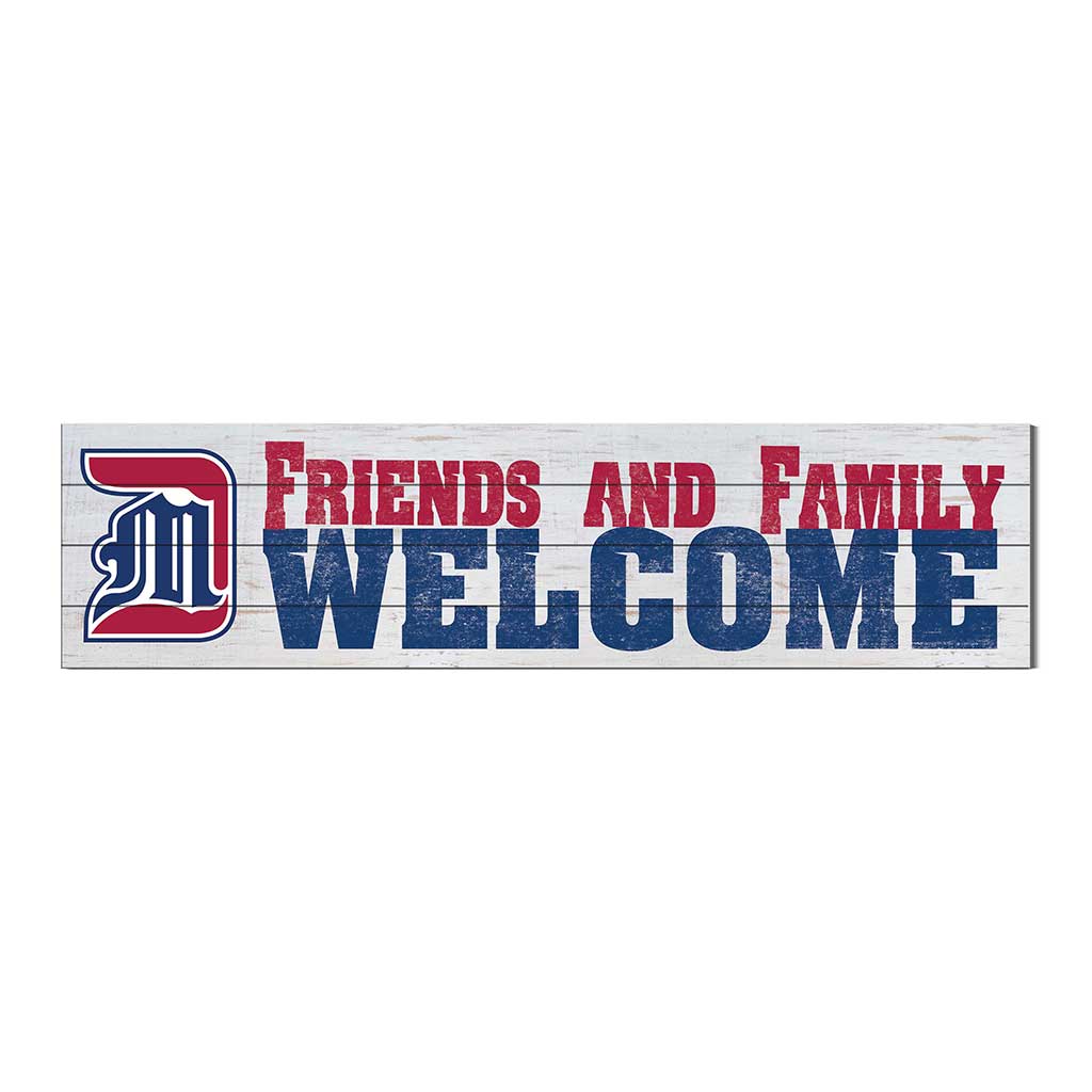 40x10 Sign Friends Family Welcome Detroit Mercy Titans