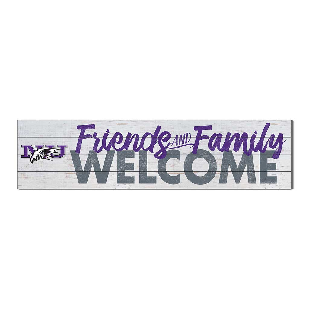 40x10 Sign Friends Family Welcome Niagara University Purple Eagles